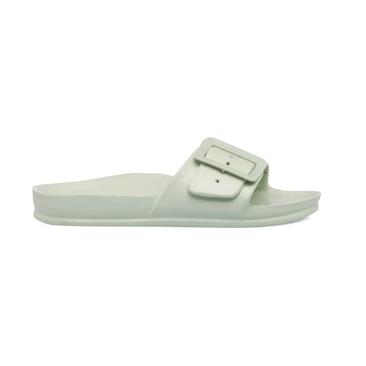 Ciabatte da donna verde menta a fascia singola Silvia Sikel