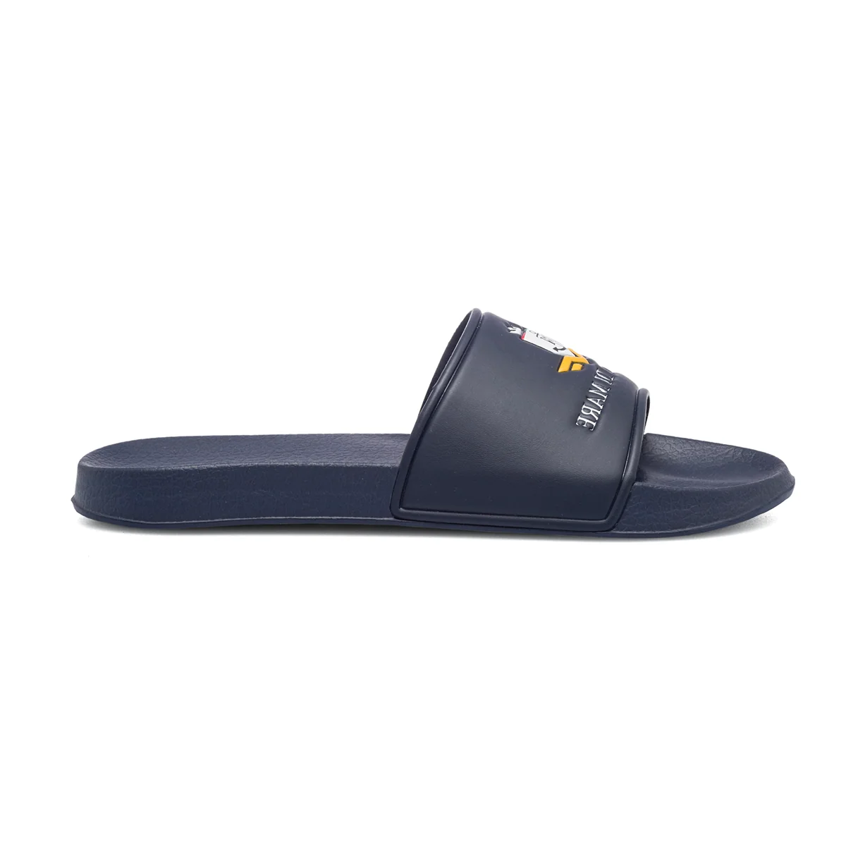 Ciabatte da uomo blu navy con logo sulla fascia Armata di Mare