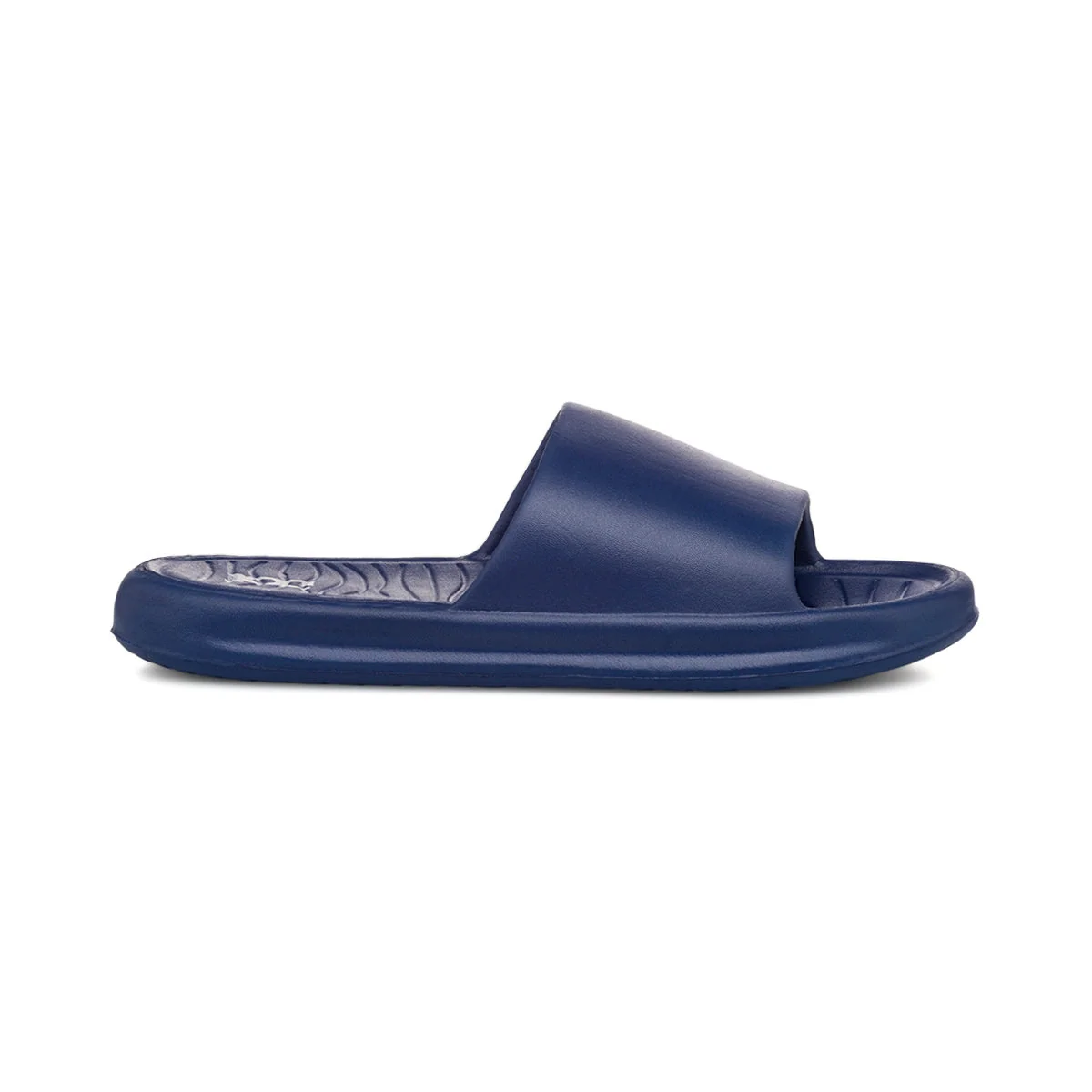 Ciabatte in gomma blu da Uomo con fascia e suola rialzata Jog