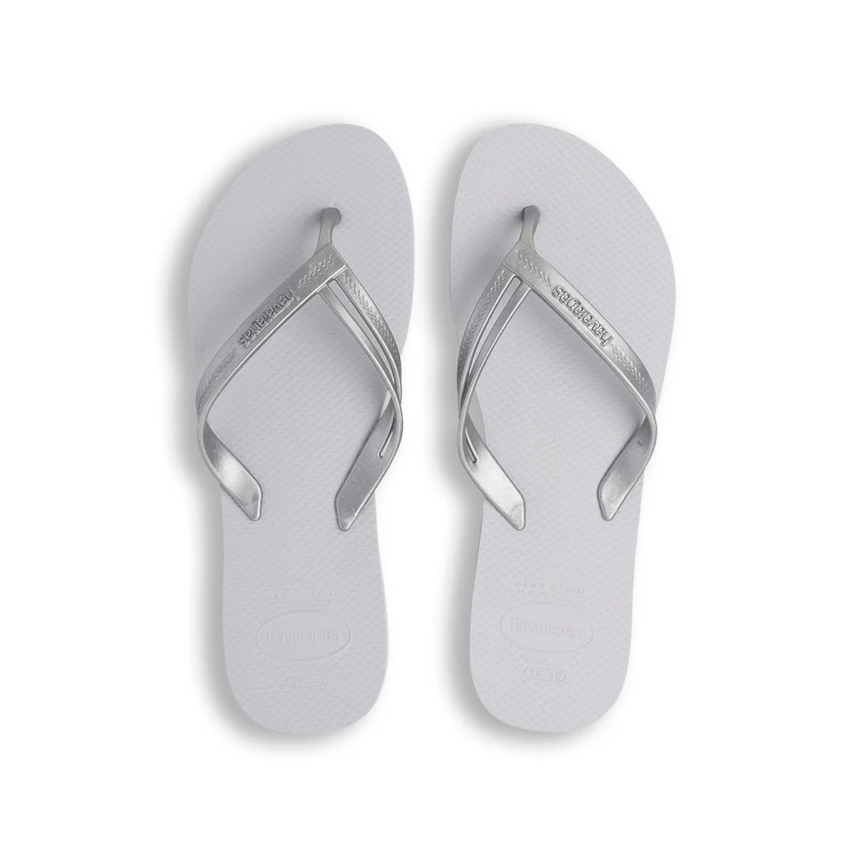 Ciabatte Infradito argento e grigie da Donna Elegance Havaianas