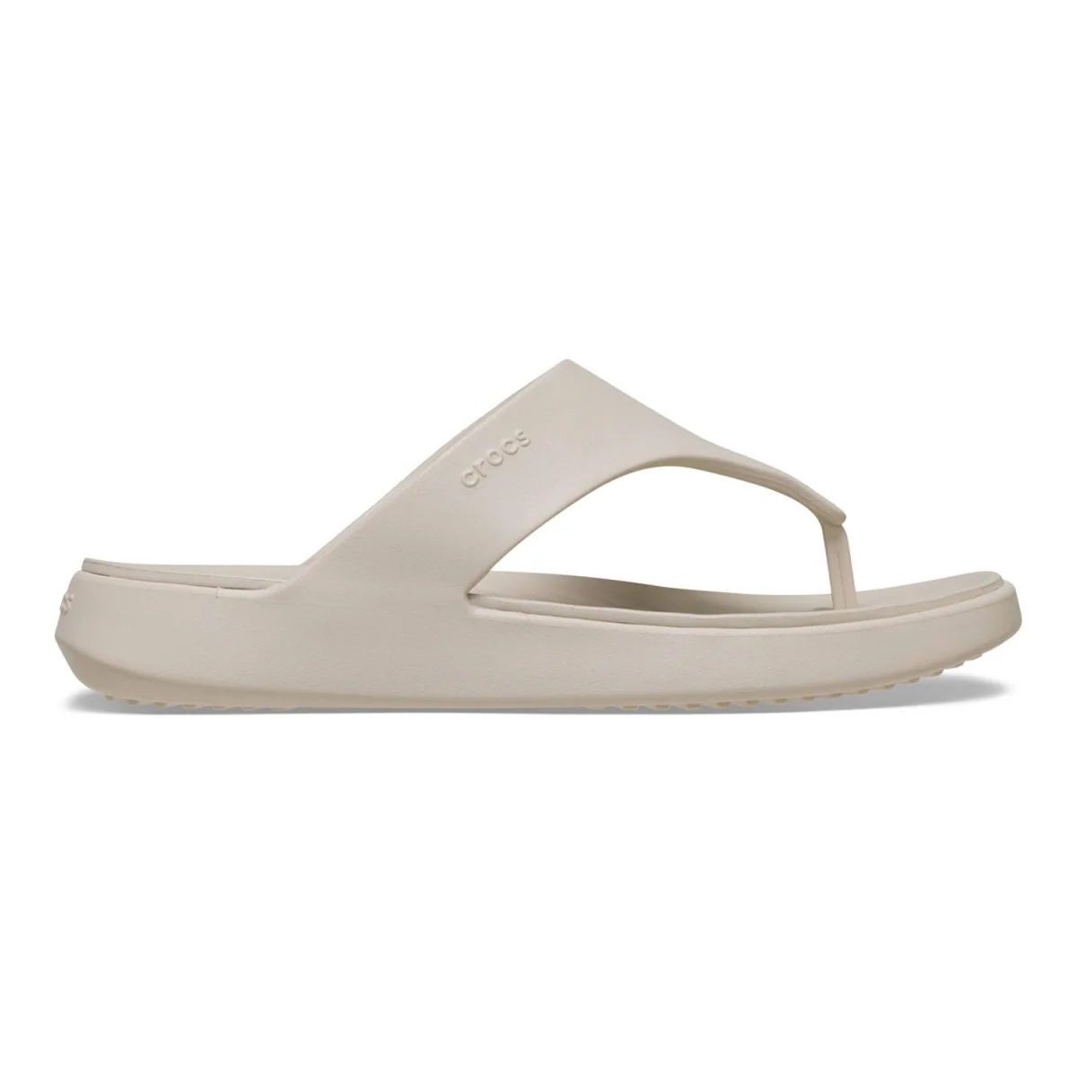 Ciabatte infradito beige da Donna con suola alta Crocs