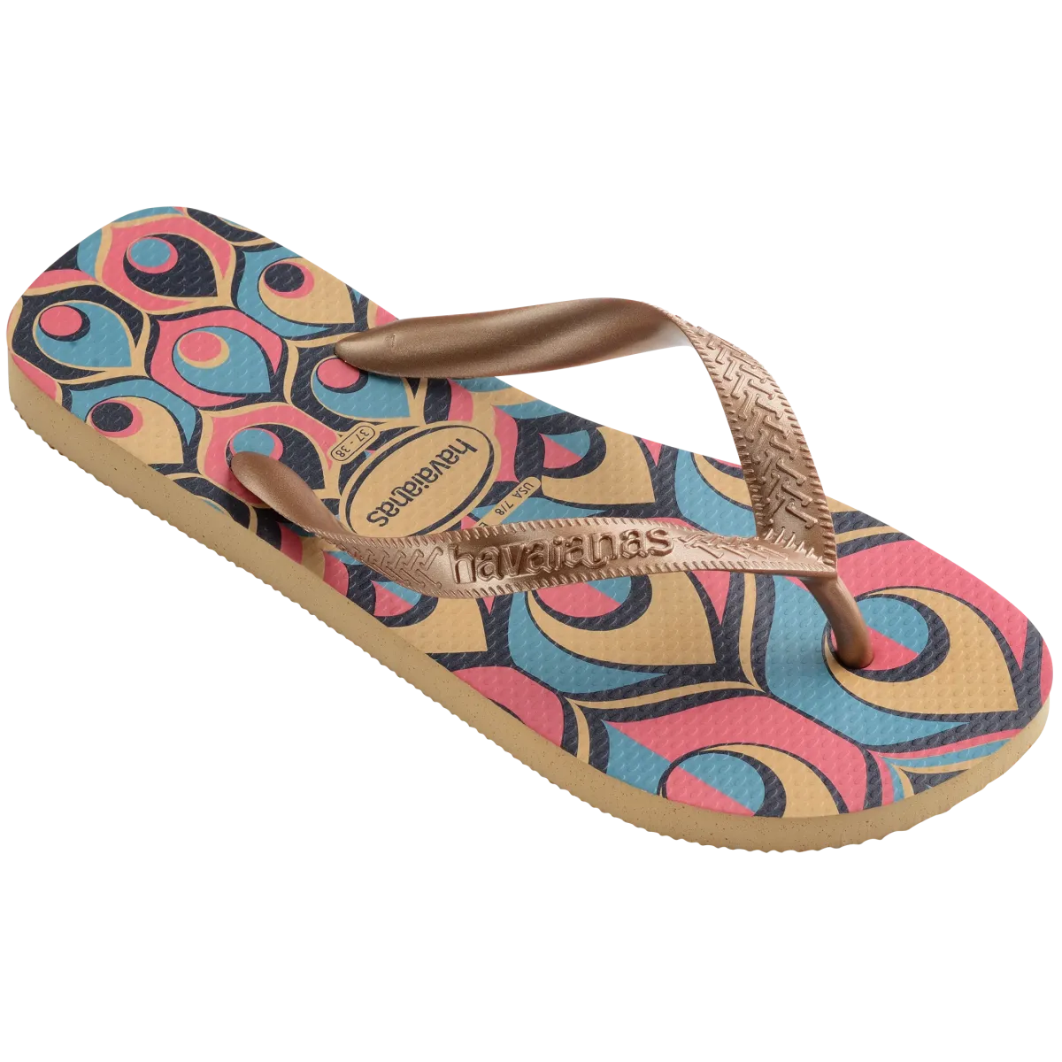 Ciabatte infradito da donna con stampa retrò Havaianas Spring