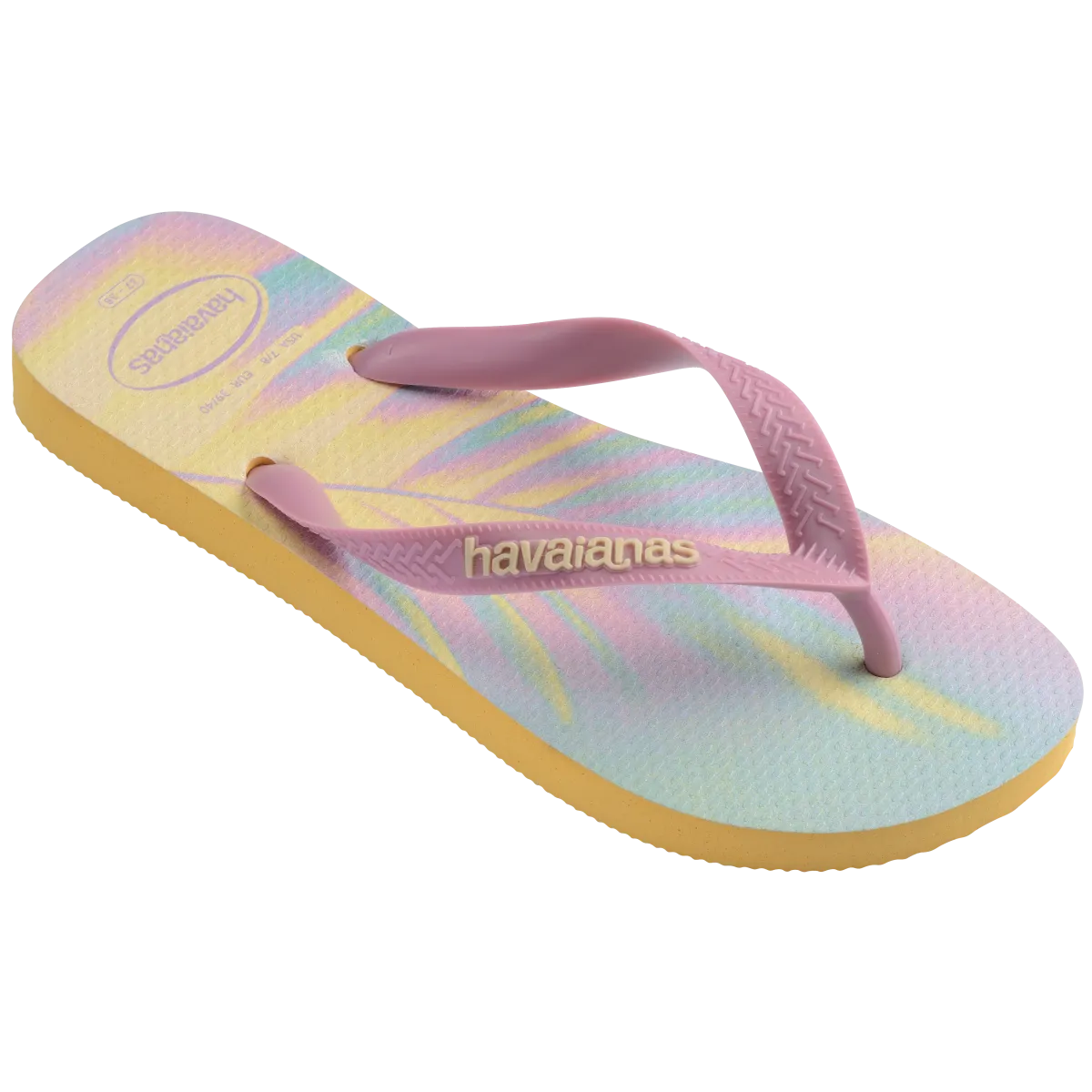 Ciabatte Infradito da Donna Gialle con stampa tropicale Havaianas