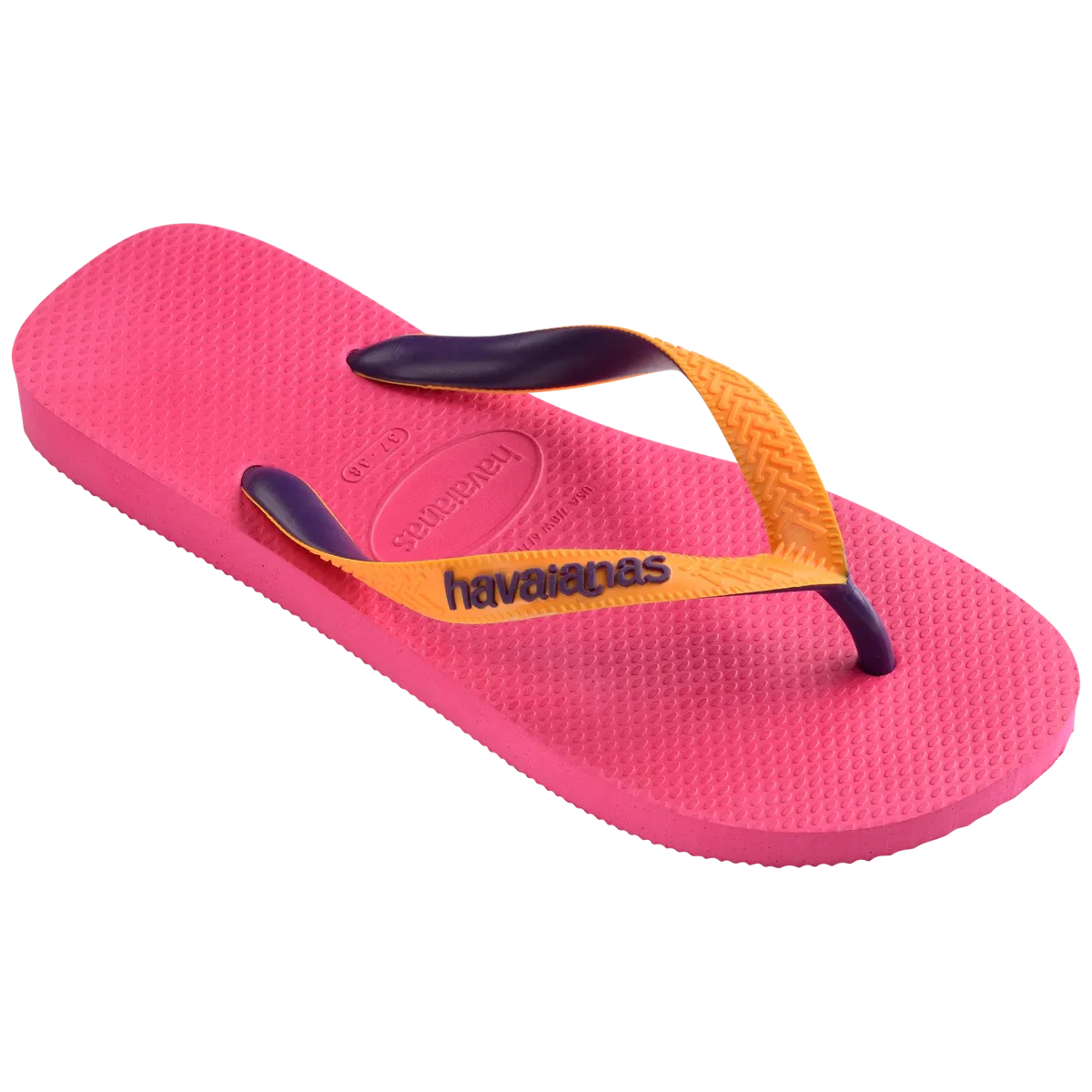 Ciabatte infradito da donna rosa e arancioni Havaianas Top Mix