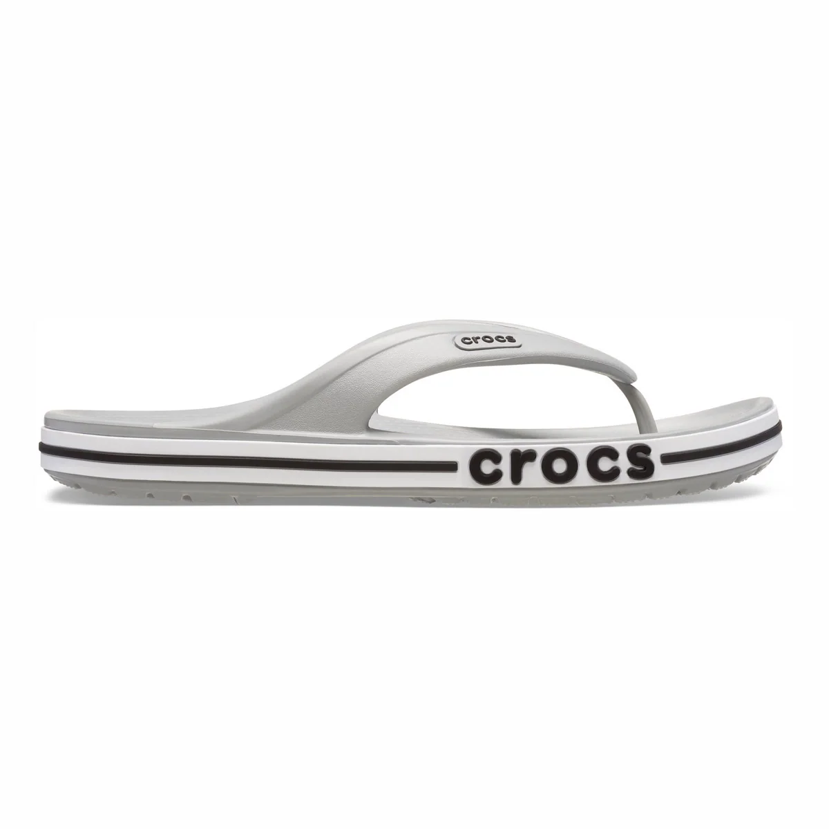 Ciabatte Infradito Grigie Unisex con plantare sagomato e grip Crocs