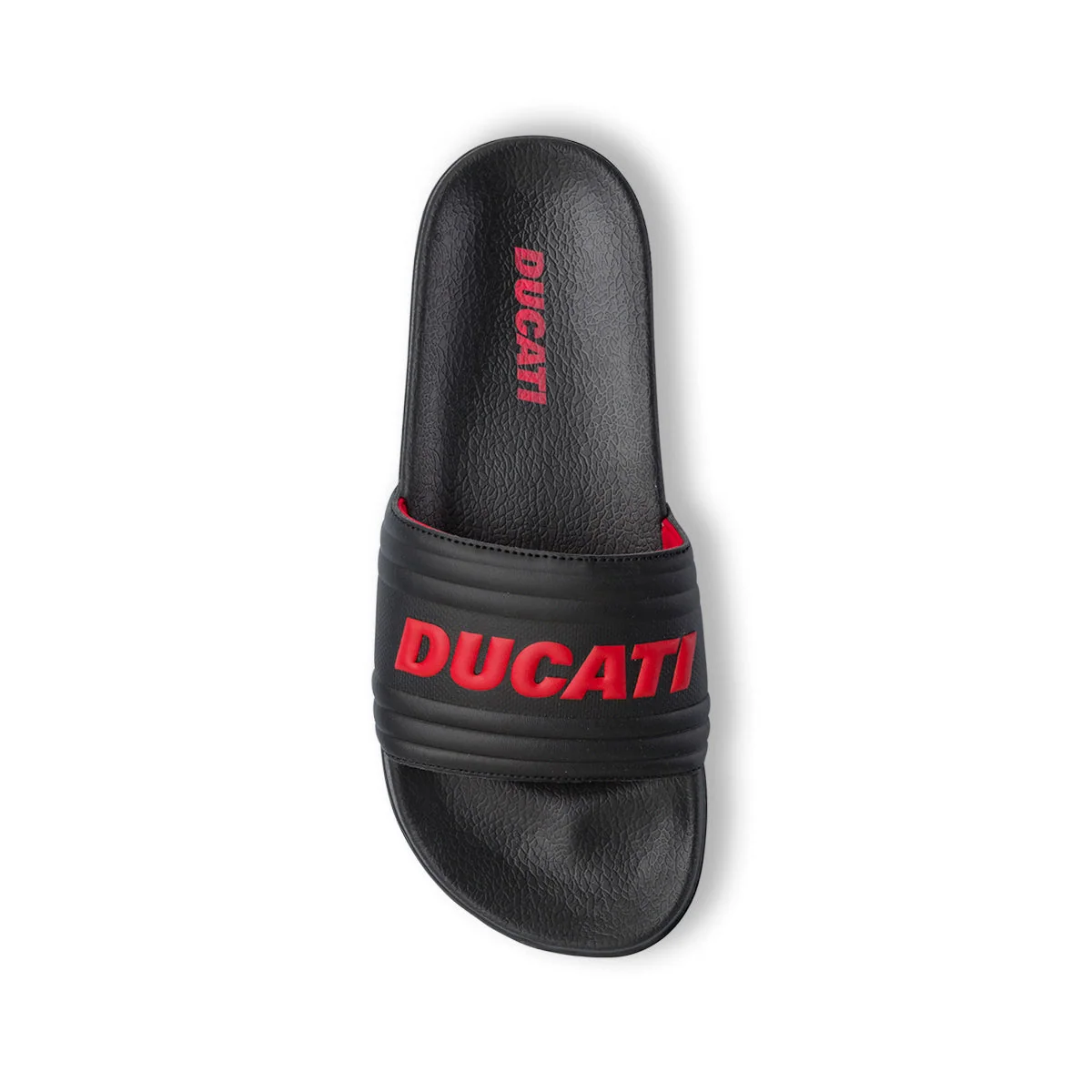 Ciabatte nere da Uomo con logo rosso Ducati