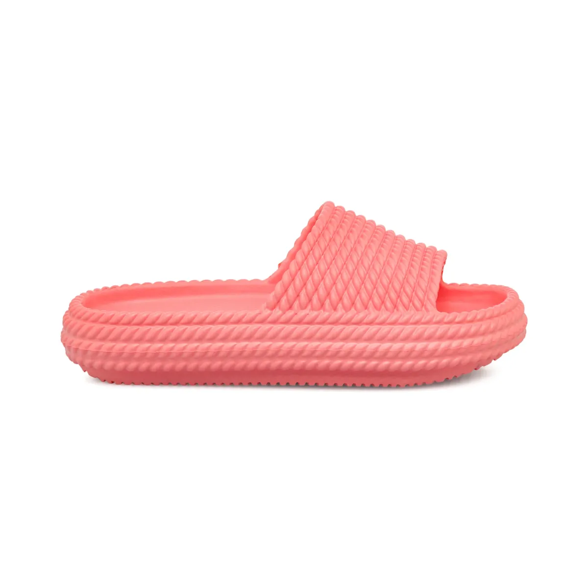 Ciabatte rosa da Donna con fascia effetto corda Lora Ferres On The Beach