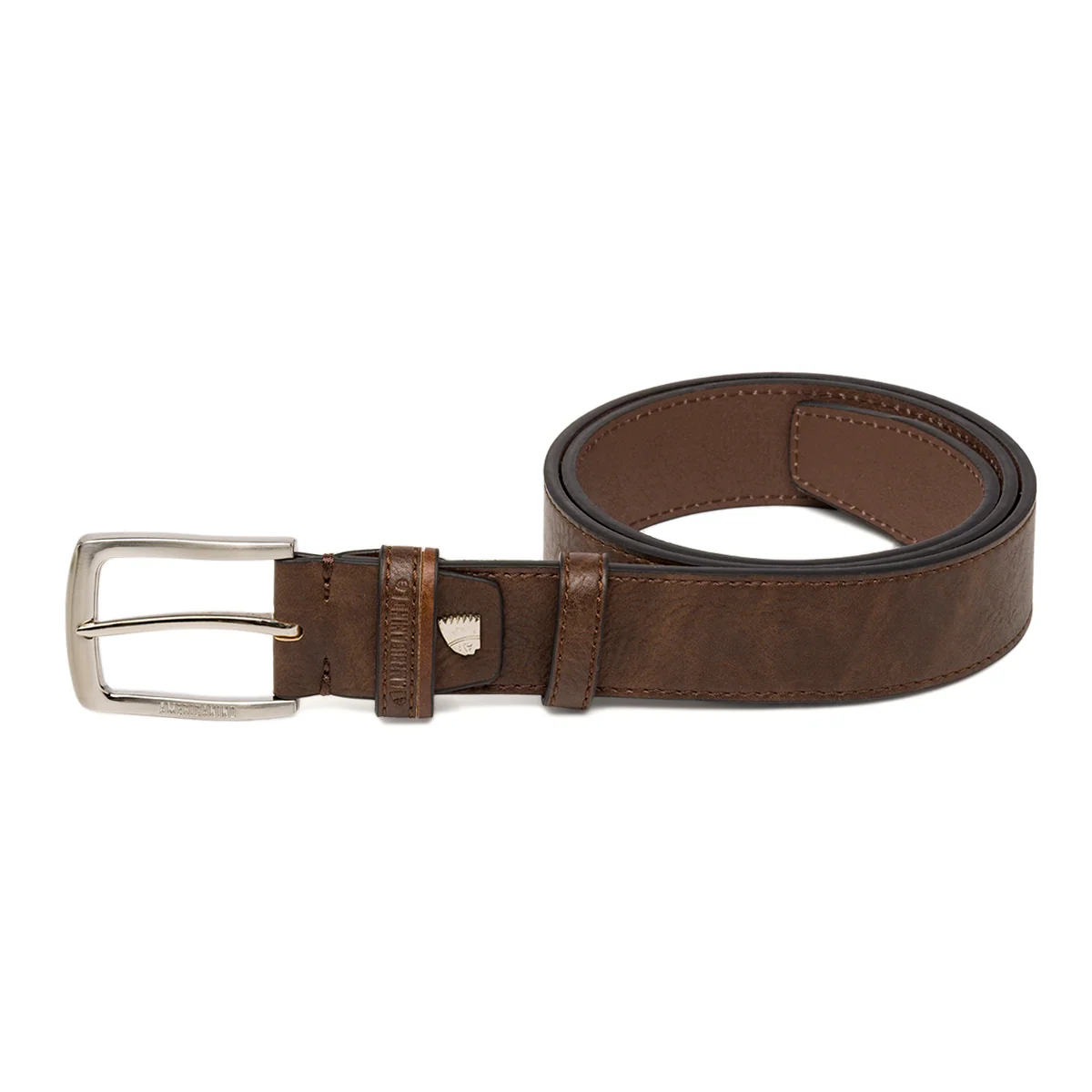 Cintura Marrone da Uomo in pelle con fibbia in metallo Americanino