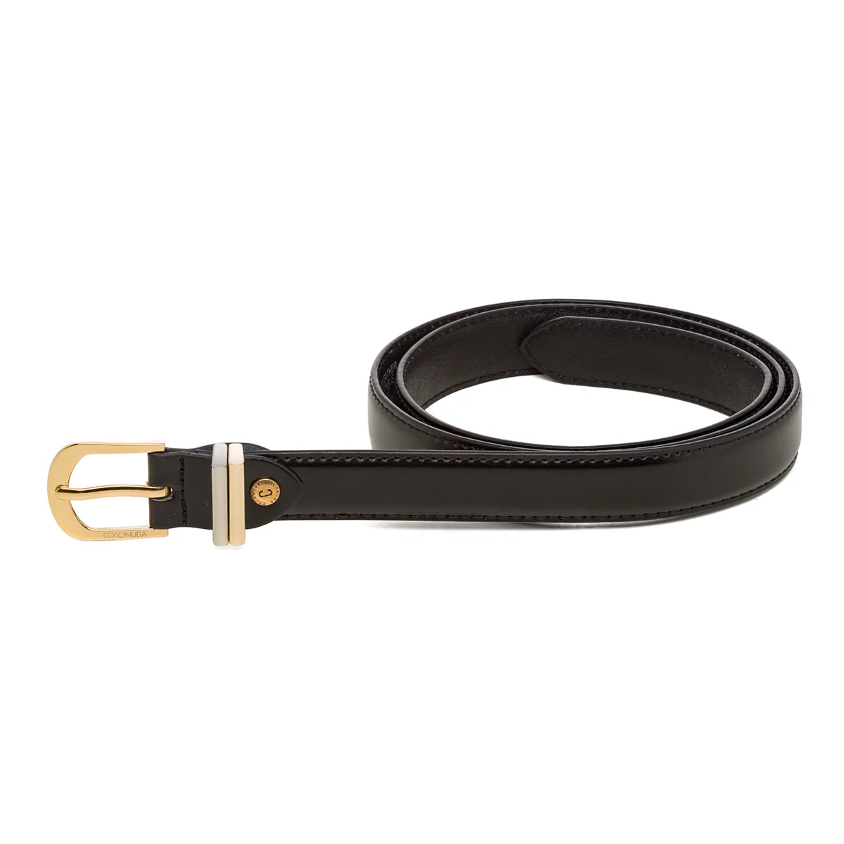 Cintura nera da donna in pelle Coconuda