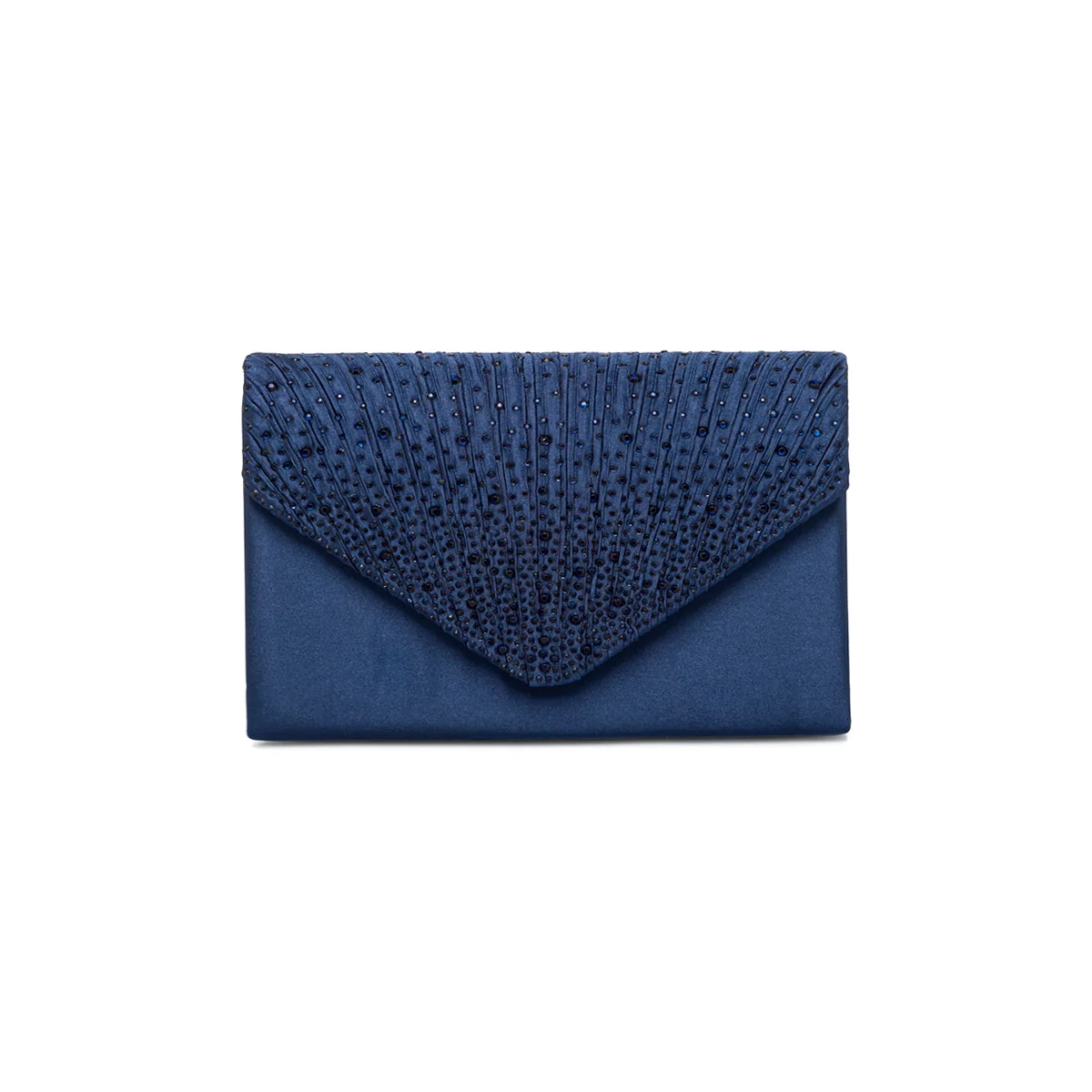 Clutch blu con strass da donna Lora Ferres