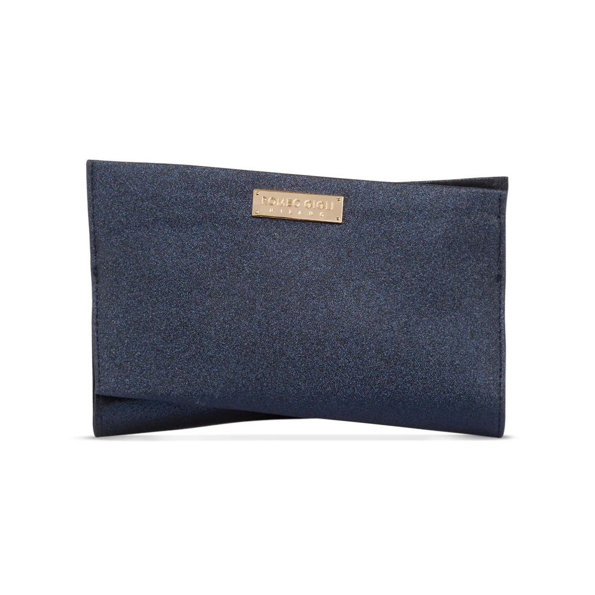 Clutch da donna blu con glitter Romeo Gigli Milano Kimi