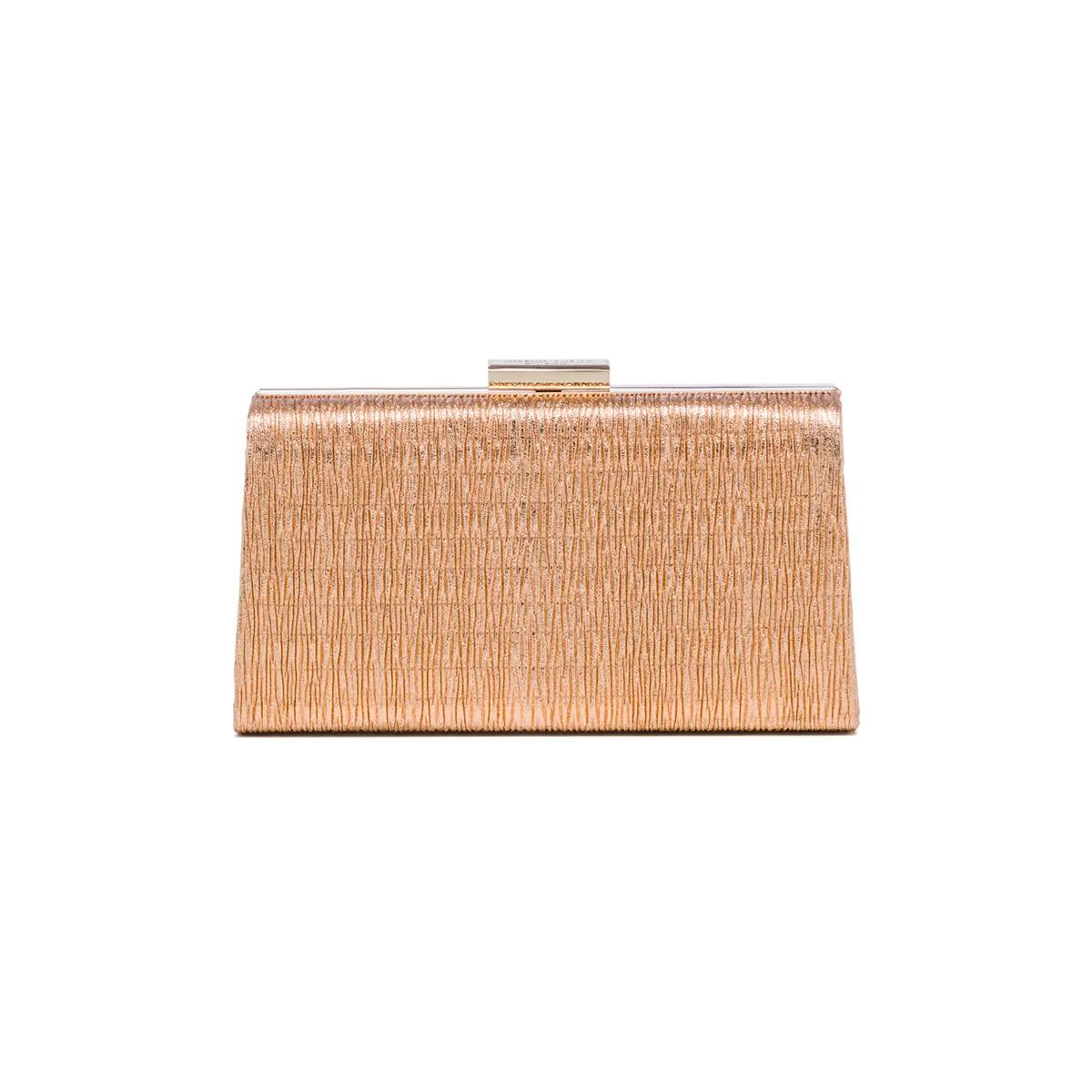 Clutch oro rosa con tracolla in metallo Romeo Gigli Cameron