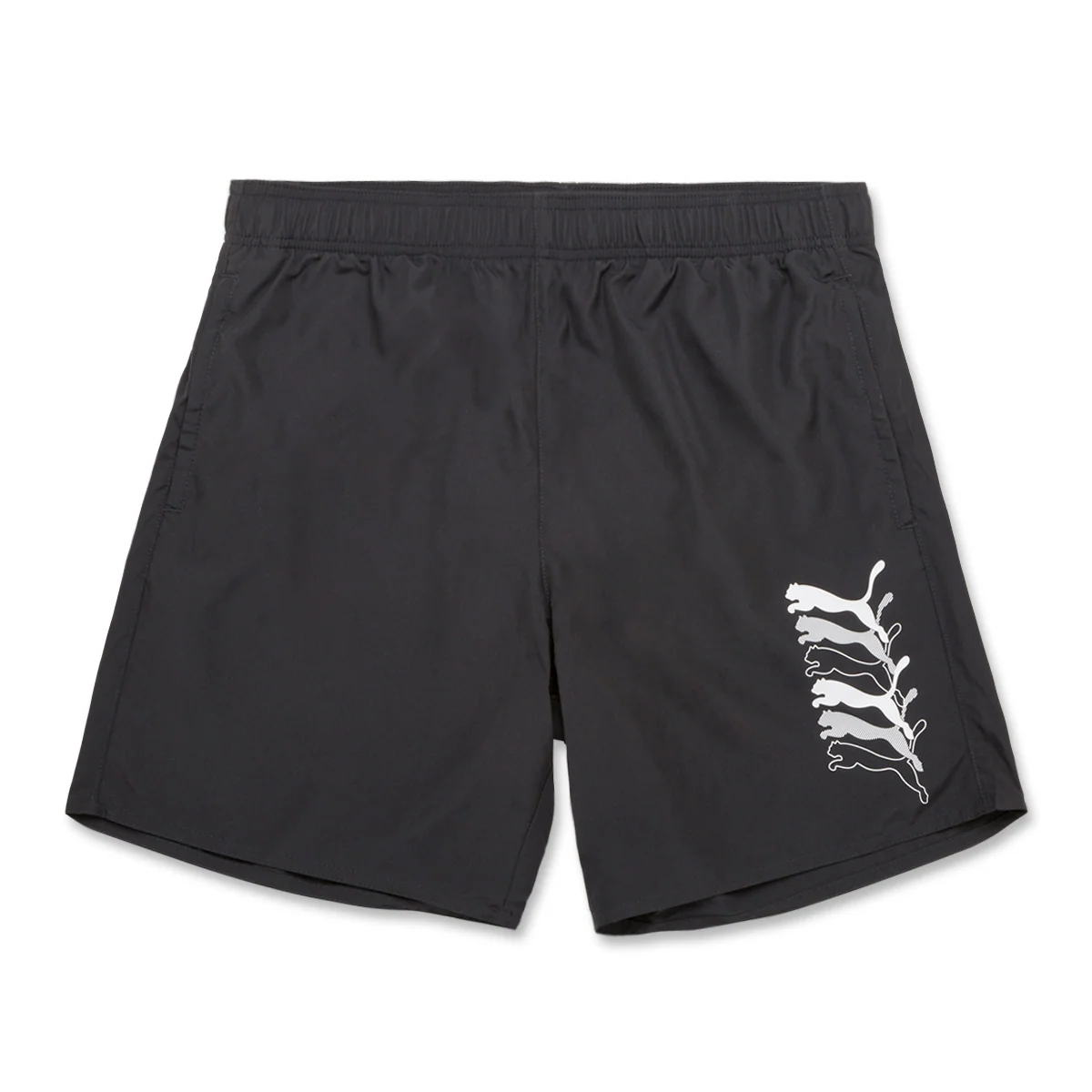 Costume da bagni uomo nero con logo a contrasto Puma