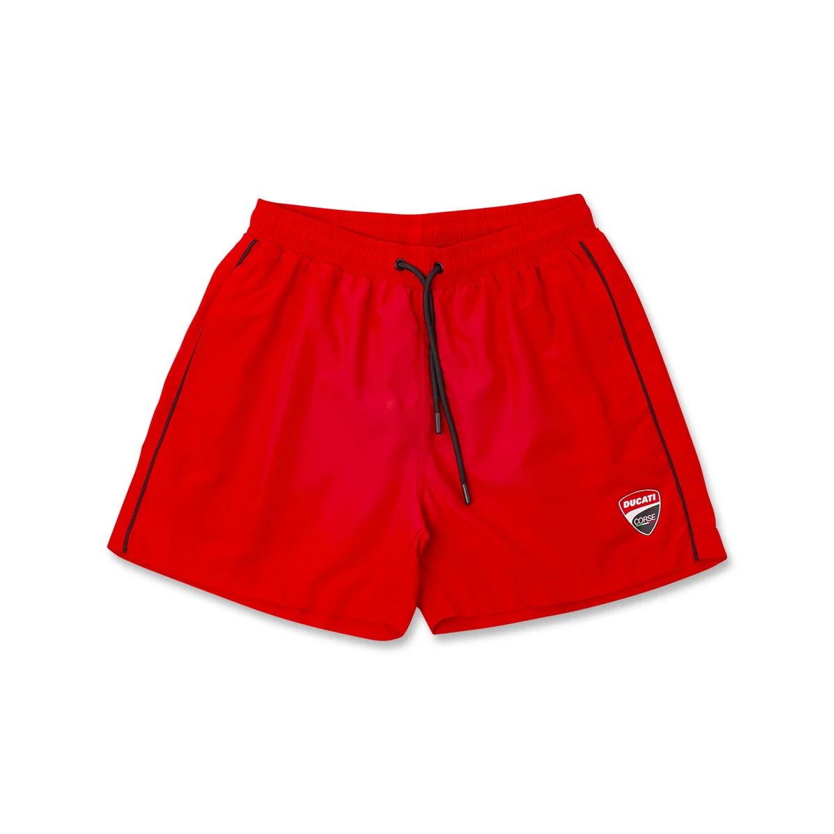 Costume da Bagno da Uomo rosso con logo e coulisse Ducati Corse