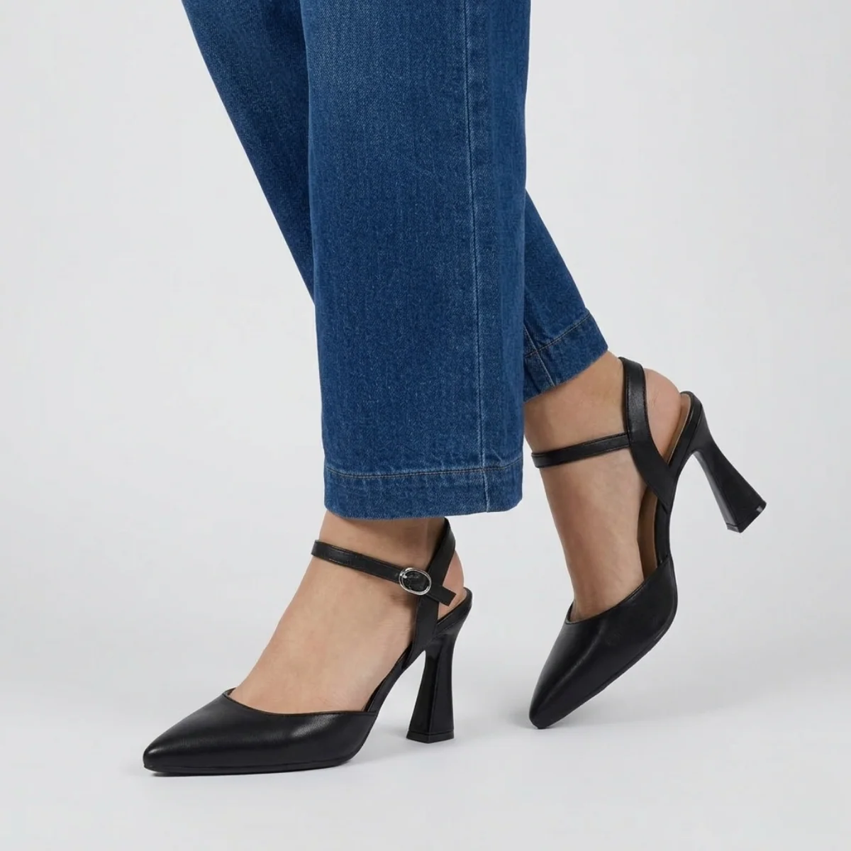 Décolleté nere da donna con tacco rocchetto 9 cm  Swish Jeans