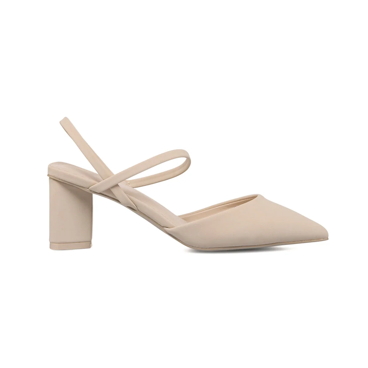 Décolleté slingback beige in pelle vegana con tacco a blocco Call It Spring Melodyy