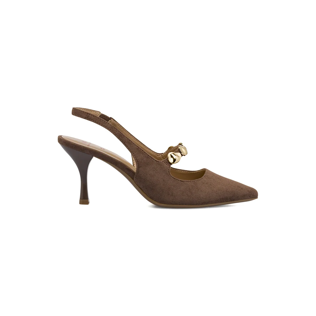 Décolleté Slingback Donna Marroni con tacco stiletto 9 cm Swish Jeans