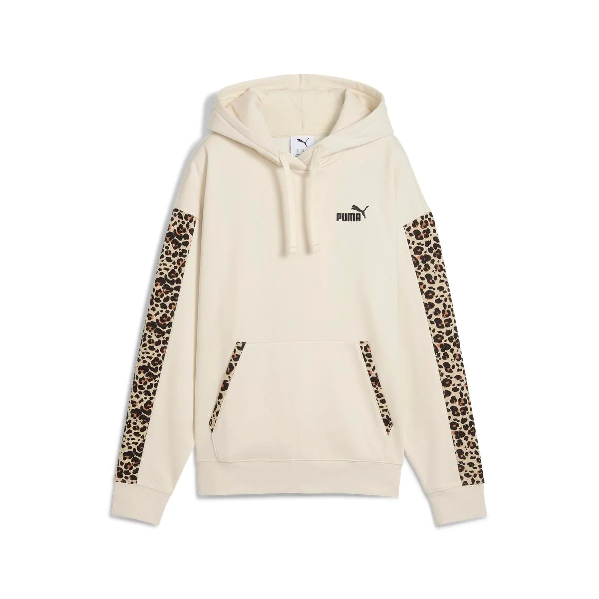 Felpa con stampa Leopard beige da Donna Puma ESS GRAPHIC Animal