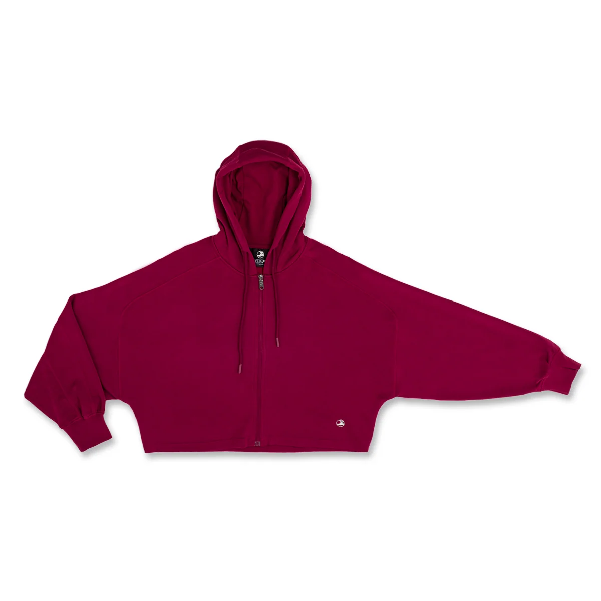 Felpa Donna Pilates e Yoga Bordeaux con Zip GymFit By Gymnasium