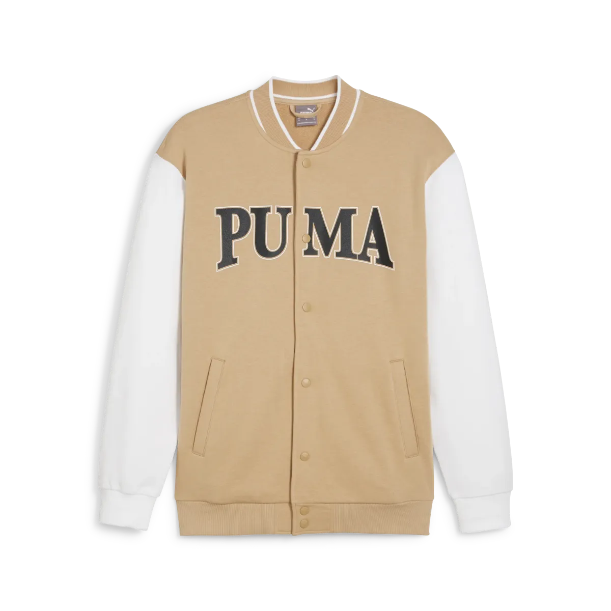Giacca sportiva beige e bianca da uomo Puma SQUAD