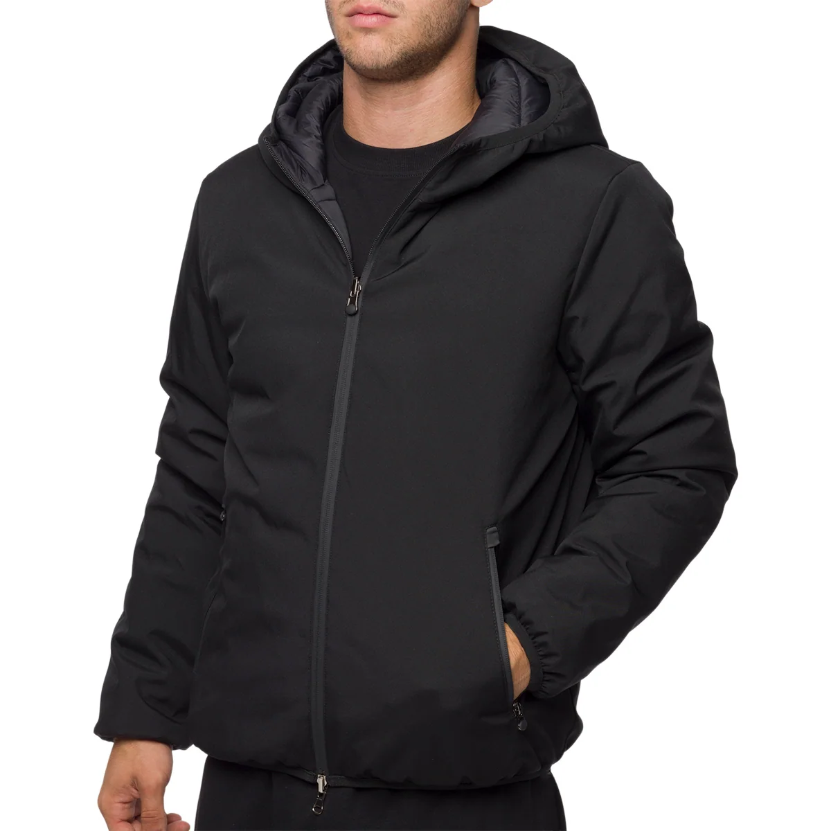 Giacca tecnica reversibile nera da uomo Gate 76