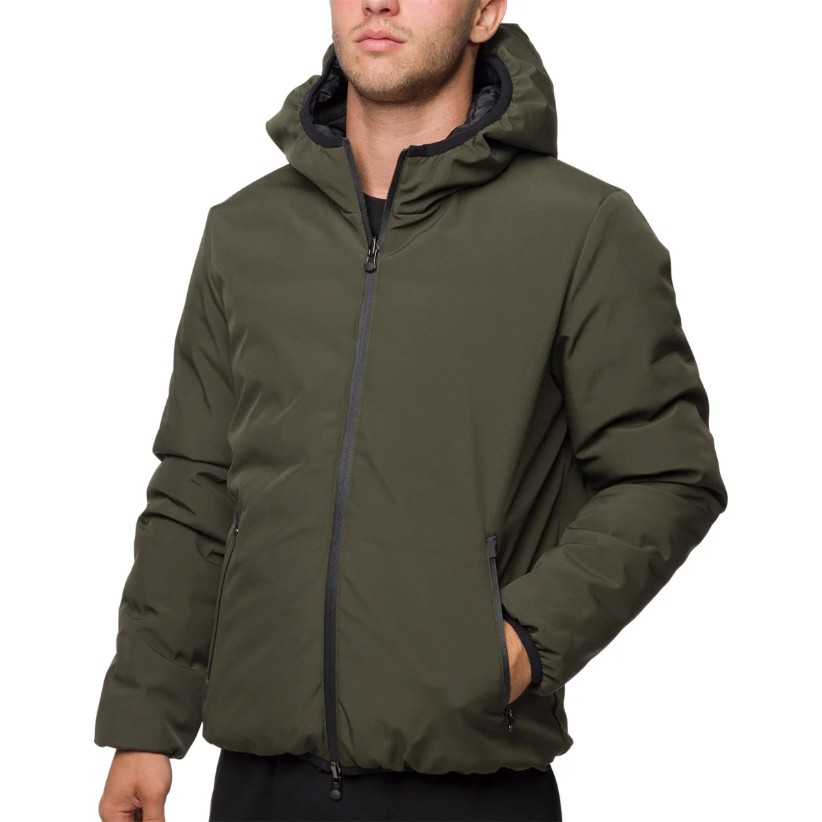 Giacca tecnica reversibile verde da uomo Gate 76