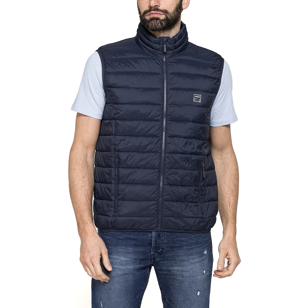 Gilet smanicato imbottito da Uomo blu trapuntato  Carrera Jeans