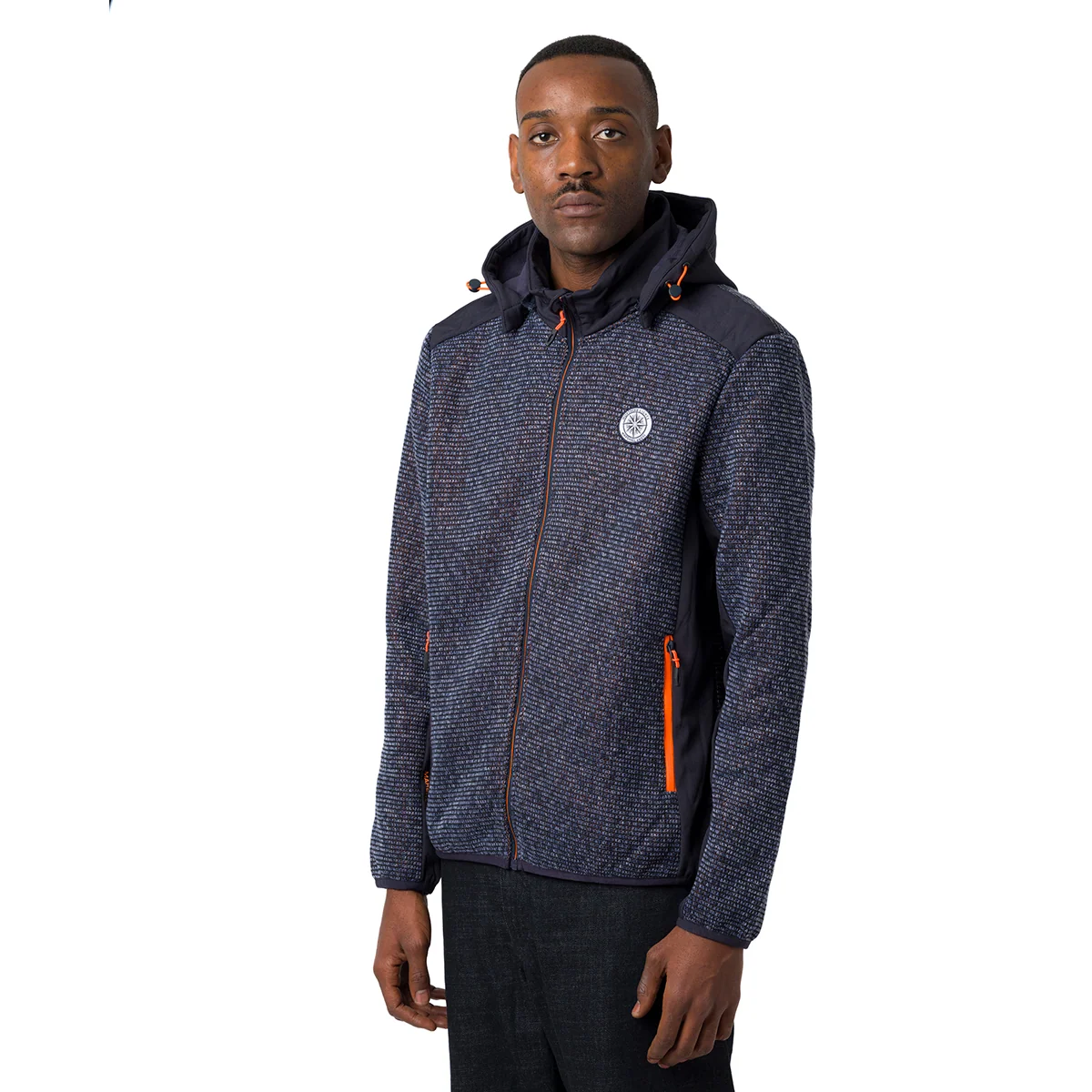 Giubbotto softshell da uomo melange blu Northern Lights by Marshall