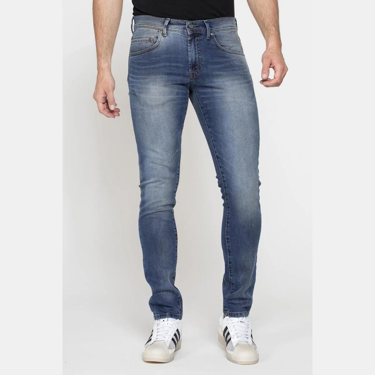 Jeans 5 tasche da uomo in denim elasticizzato Carrera Jeans 717