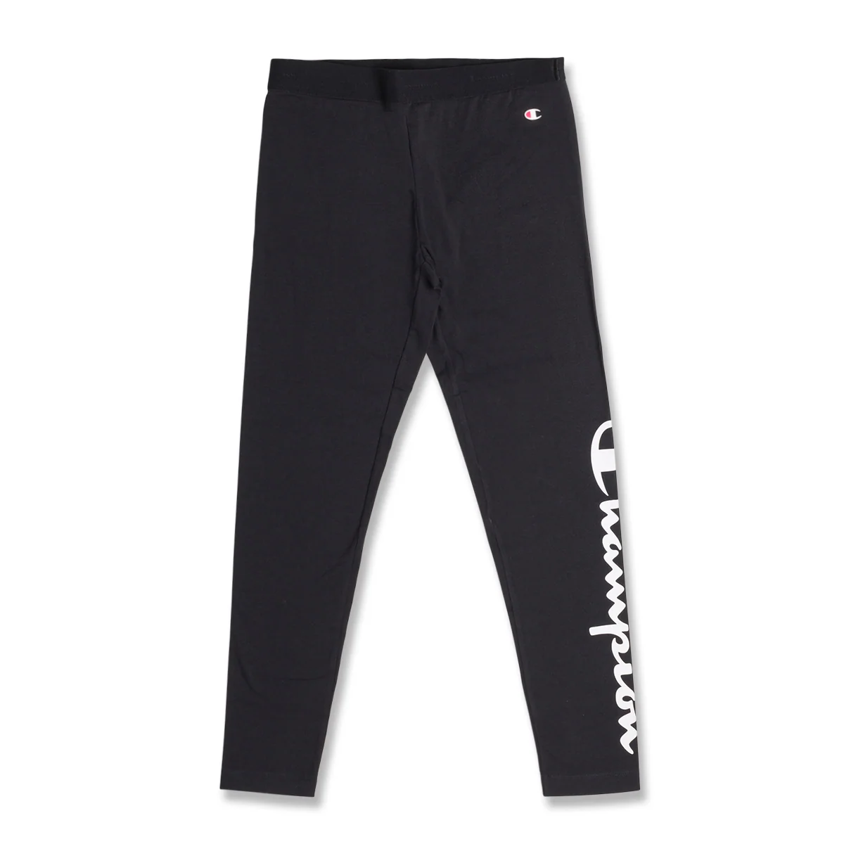 Leggings neri da donna con logo a contrasto Champion