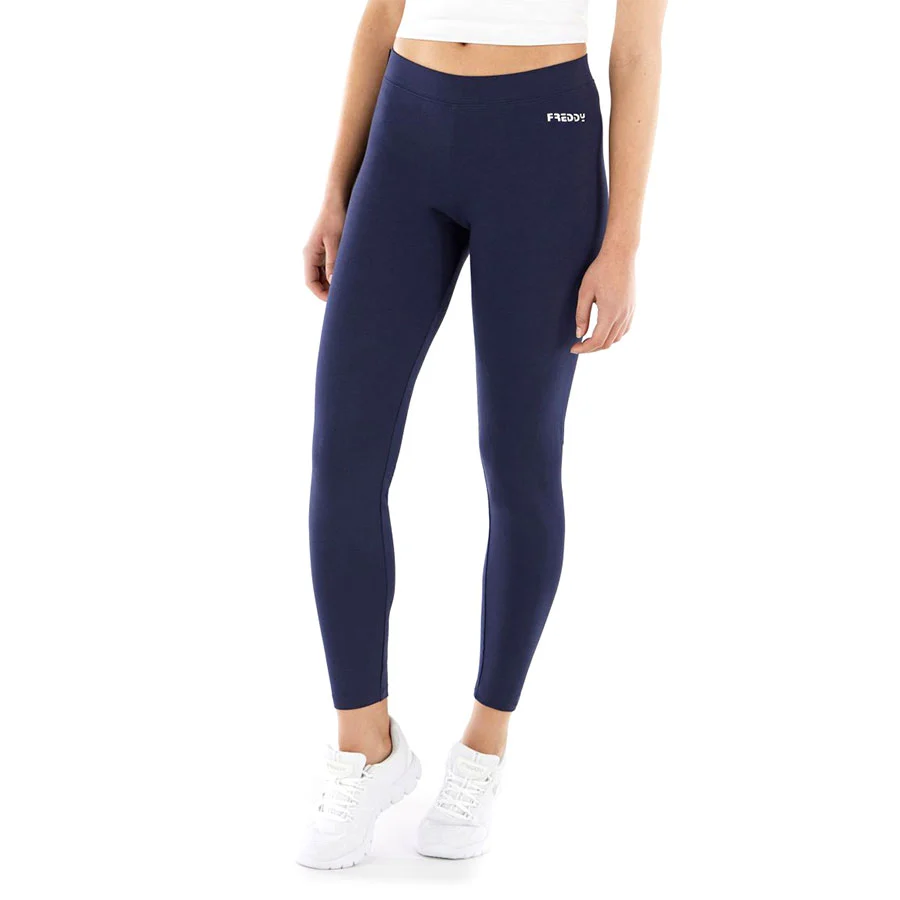 Leggings neri da donna con logo a contrasto Freddy