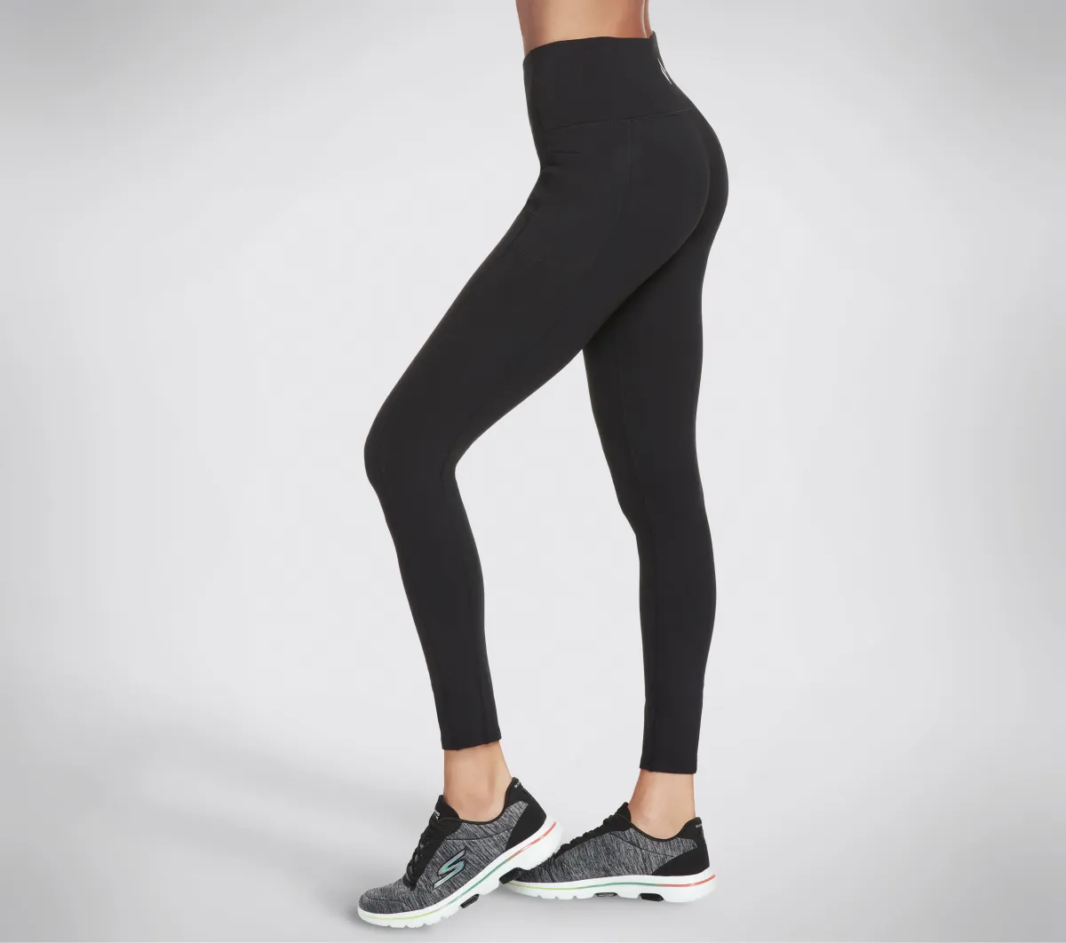 Leggings neri da donna Skechers GO WALK HW Legging