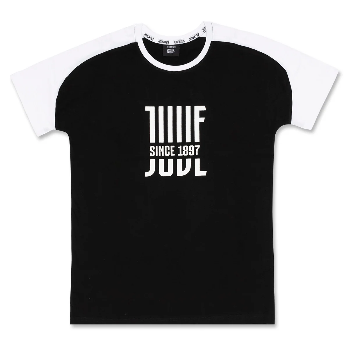 Maglia da pigiama bianconera da uomo con logo Juventus