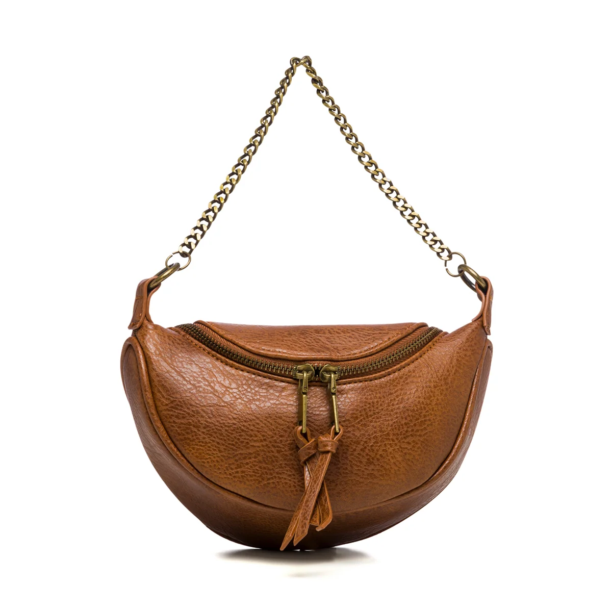 Marsupio marrone con catena Lora Ferres
