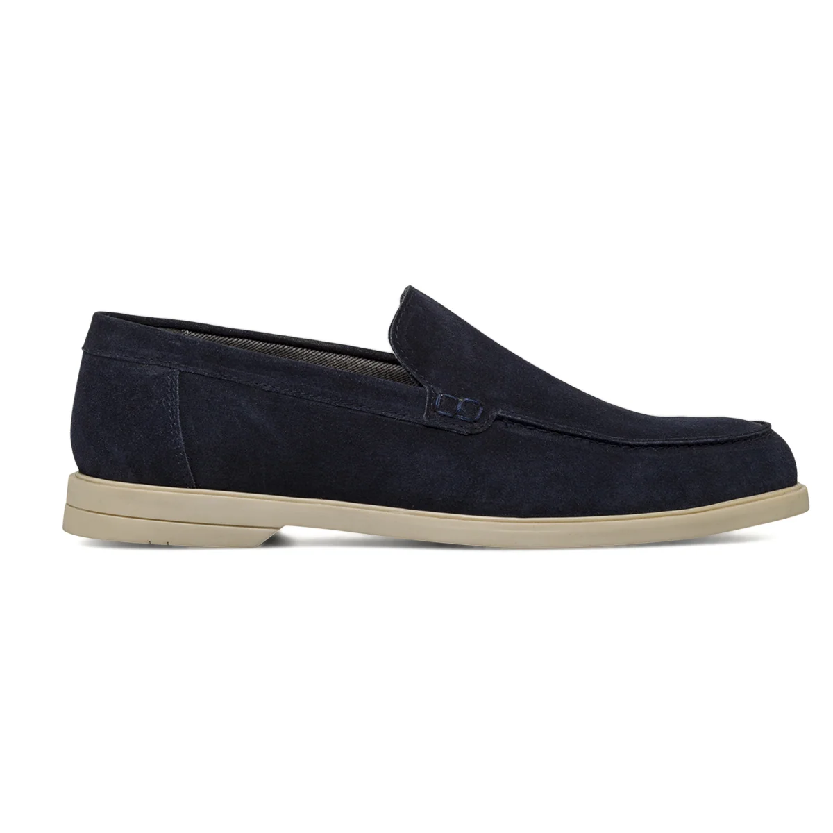 Mocassini casual Blu da Uomo effetto scamosciato La Cuoieria