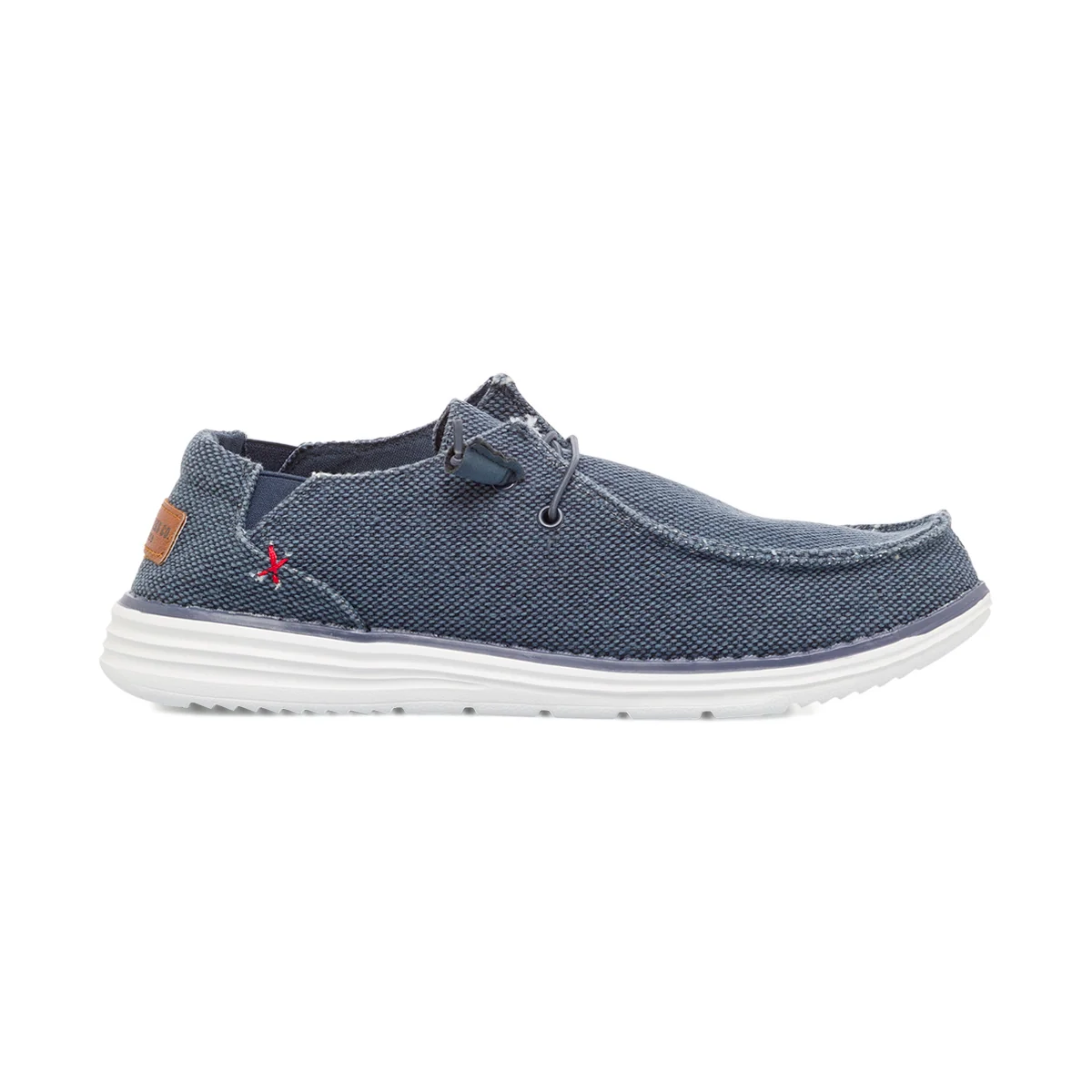 Mocassini casual in tessuto blu jeans Nautica Jeans