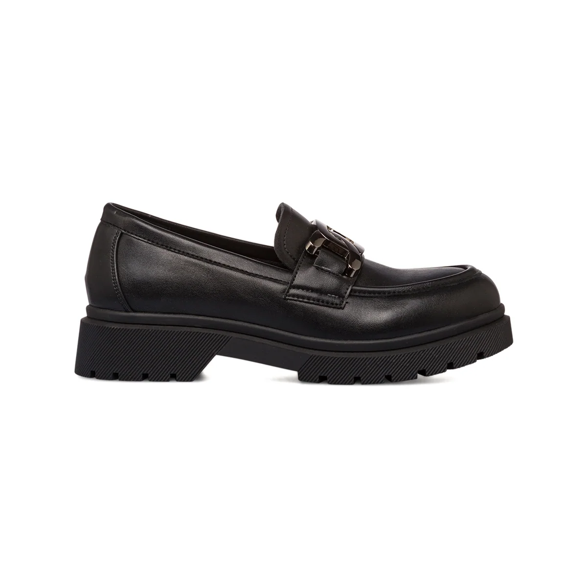 Mocassini chunky da donna neri con morsetto Lora Ferres