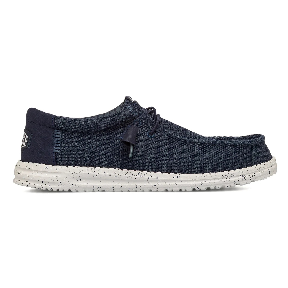 Mocassini con lacci blu da Uomo in tessuto Hey Dude