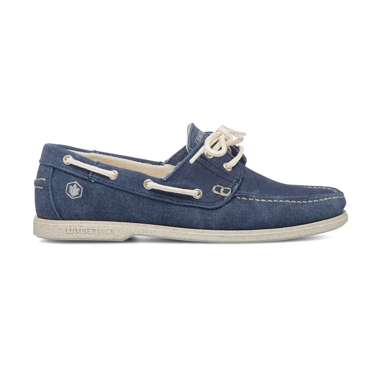 Mocassini da barca blu in pelle scamosciata Lumberjack Navigator