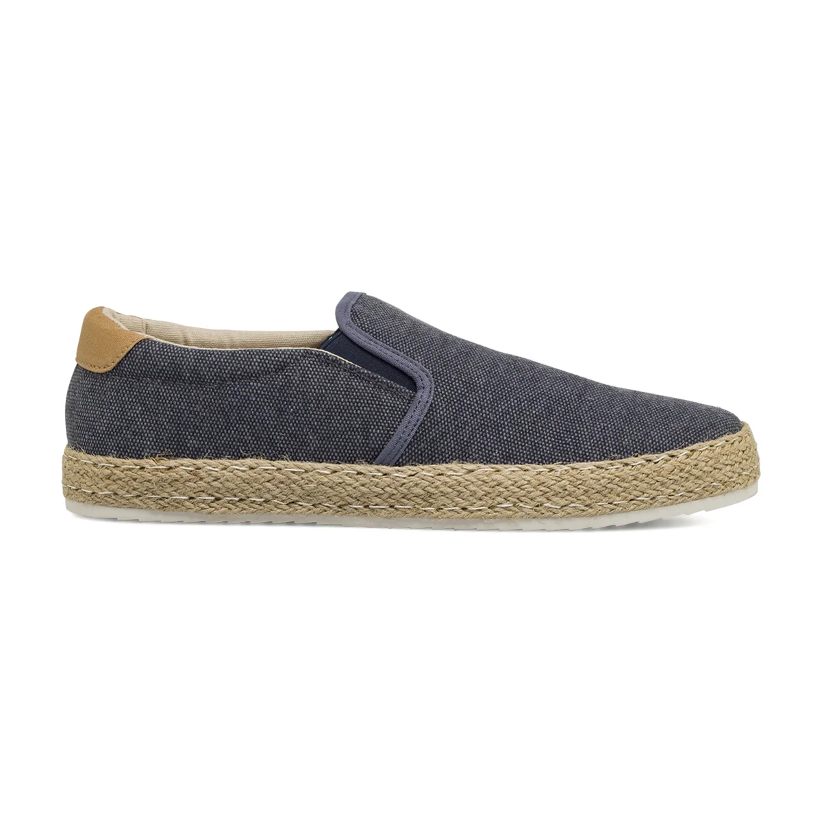 Mocassini in tela da Uomo blu stile espadrillas Riflessi Urbani