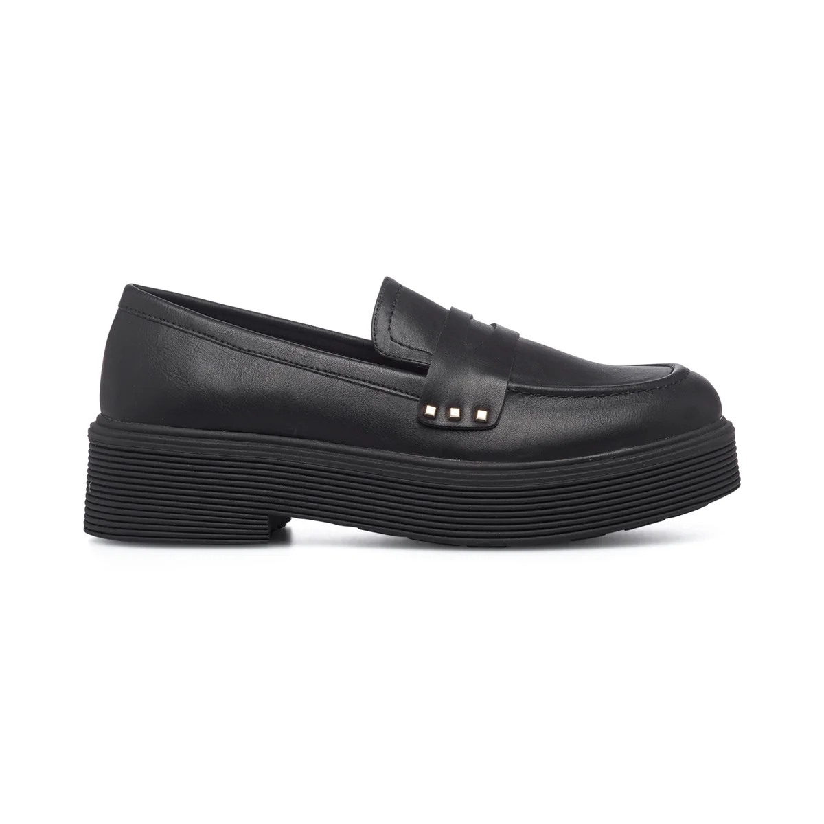 Mocassini neri da donna in pelle vegana con suola chunky Call It Spring Limitless