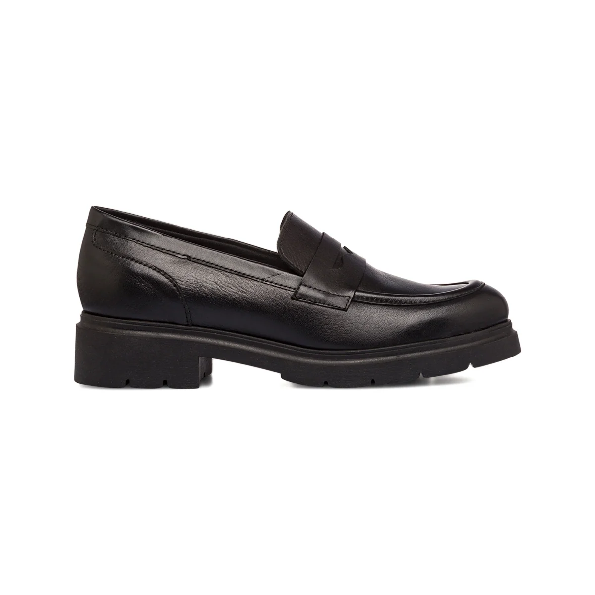 Mocassini neri in pelle da donna P Essentials