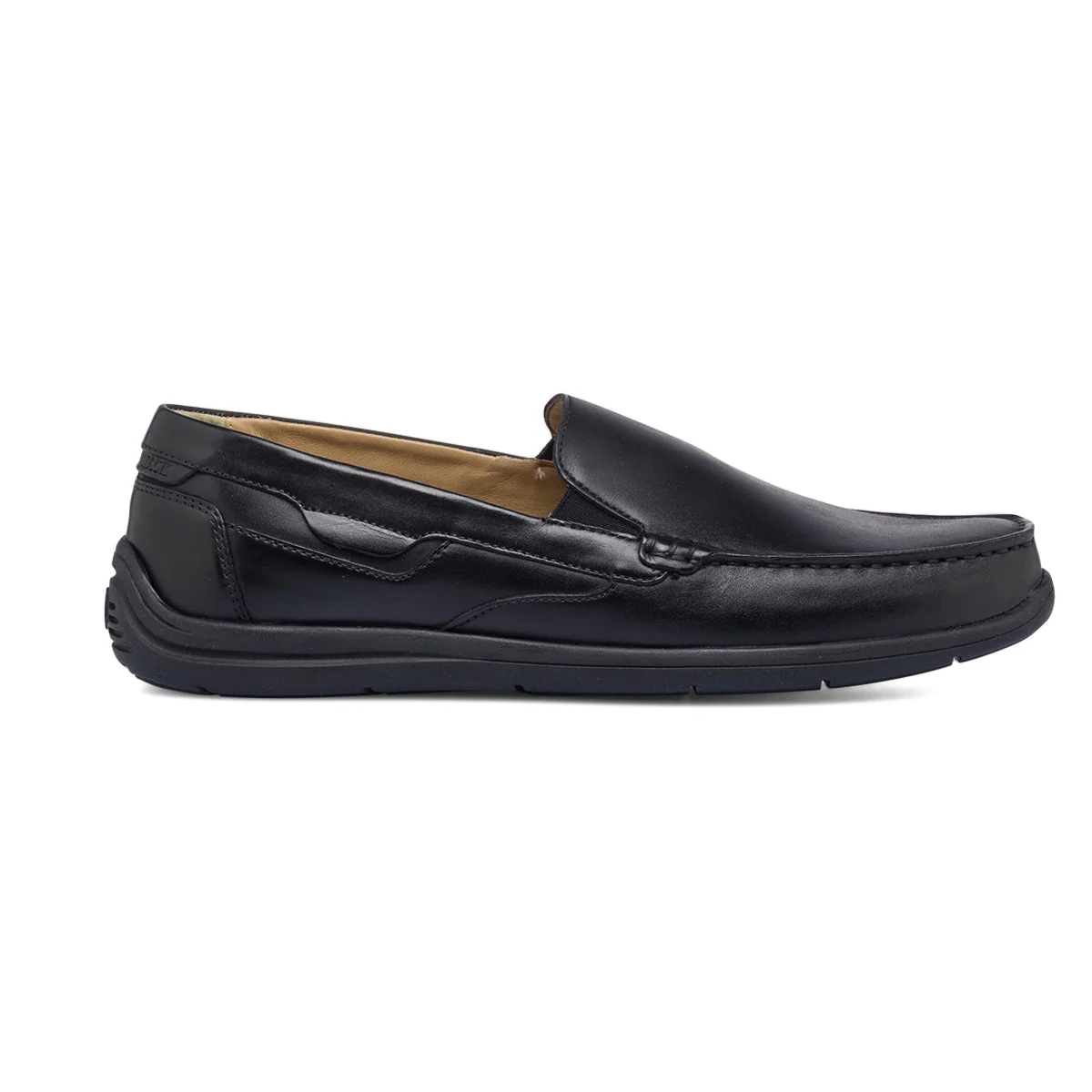Mocassini neri in pelle da uomo Lumberjack Anthony