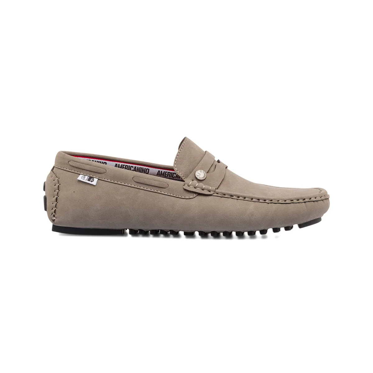Mocassini taupe casual da uomo Americanino
