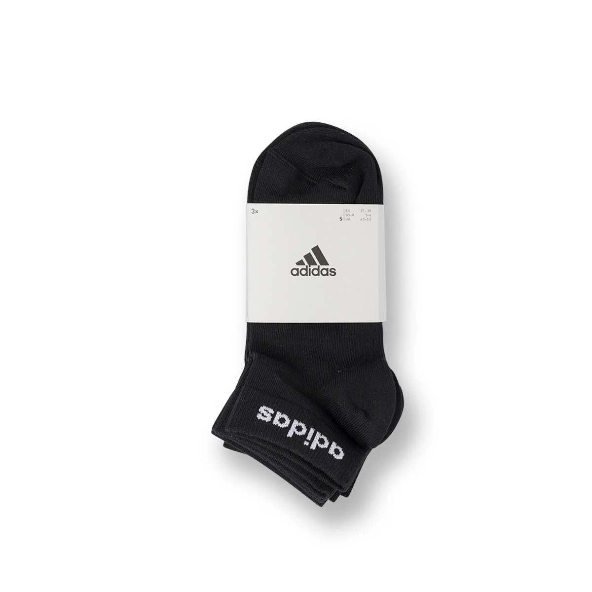 Pacco da 3 calzini neri adidas Thin Linear-Cut
