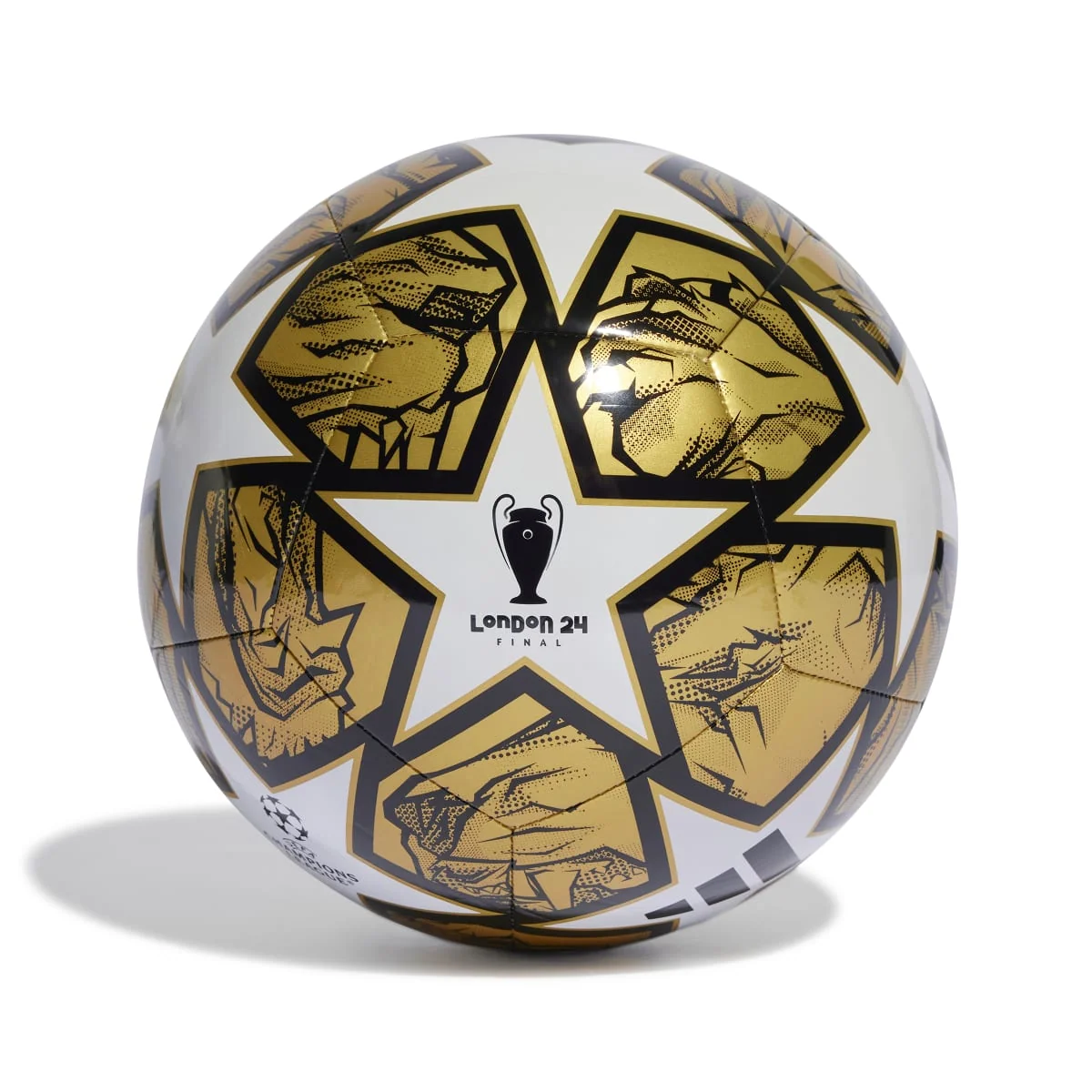 Pallone da calcio bianco oro e nero adidas UCL Club