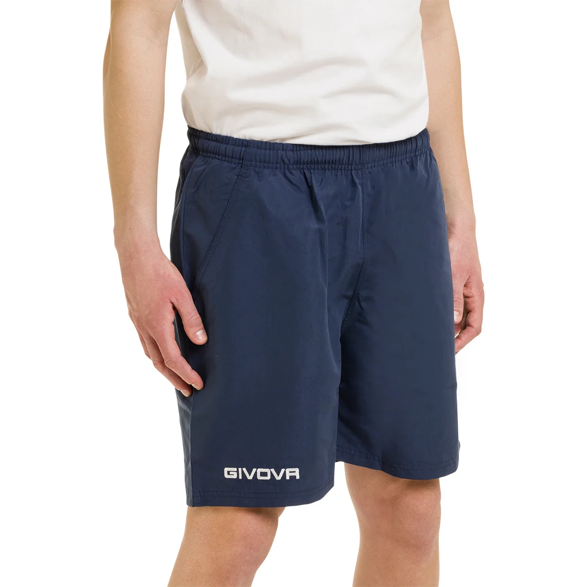 Pantaloncini sportivi blu da uomo con logo Givova
