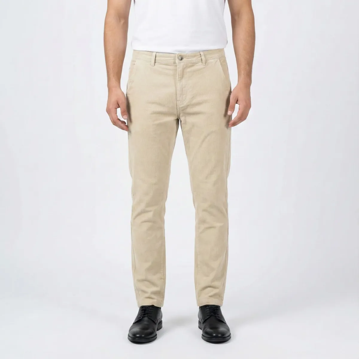 Pantaloni chino beige effetto velluto a coste in cotone Navy Sails