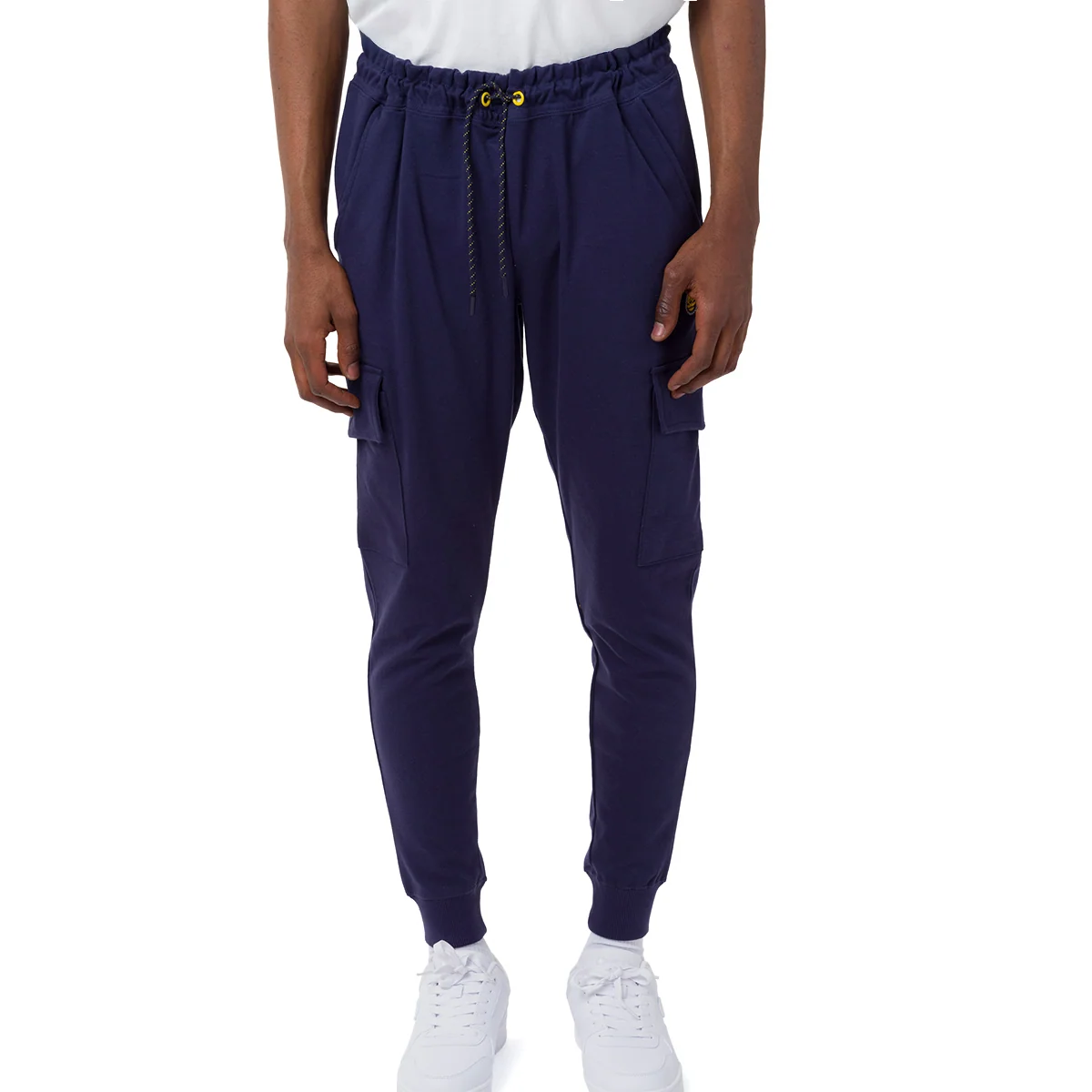 Pantaloni Jogger Cargo da Uomo Blu con Tasche Laterali e Vita Elasticizzata  Navy Sail