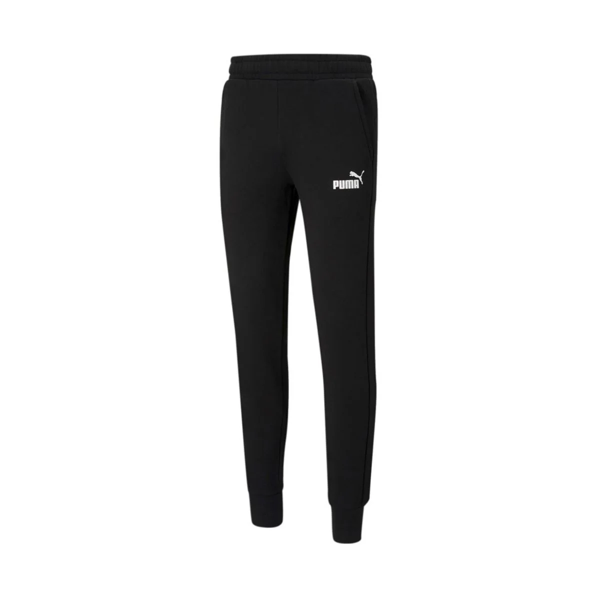 Pantaloni neri con logo a contrasto Puma Essentials